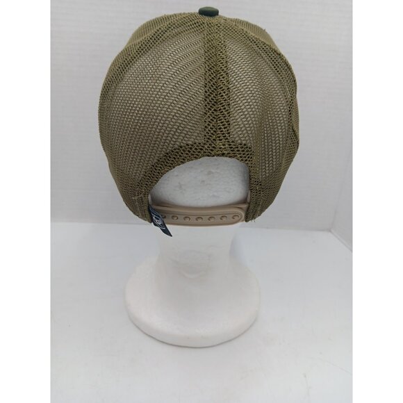Ariat Flag Patch Baseball Hat Cap Green Camo Mesh Back Snap Back Cork Patch - Picture 5 of 8